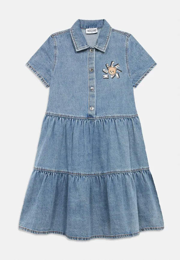 Джинсовое платье Moschino, Dusty Blu