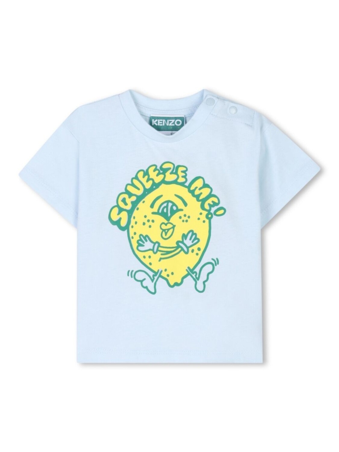 

Футболка с графичным принтом Kenzo Kids, синий