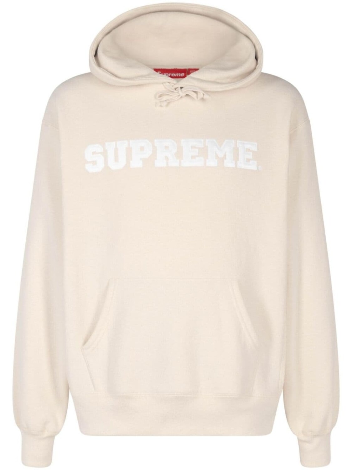 

Supreme толстовка с капюшоном и логотипом, нейтральный цвет