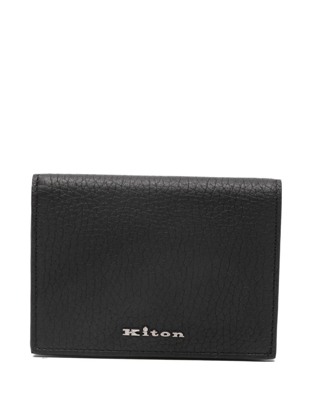 

Кожаный держатель для карт Kiton, черный