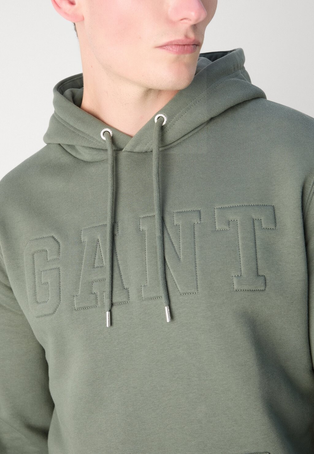 

Толстовка с капюшоном EMBOSSED HOODIE GANT, зеленый