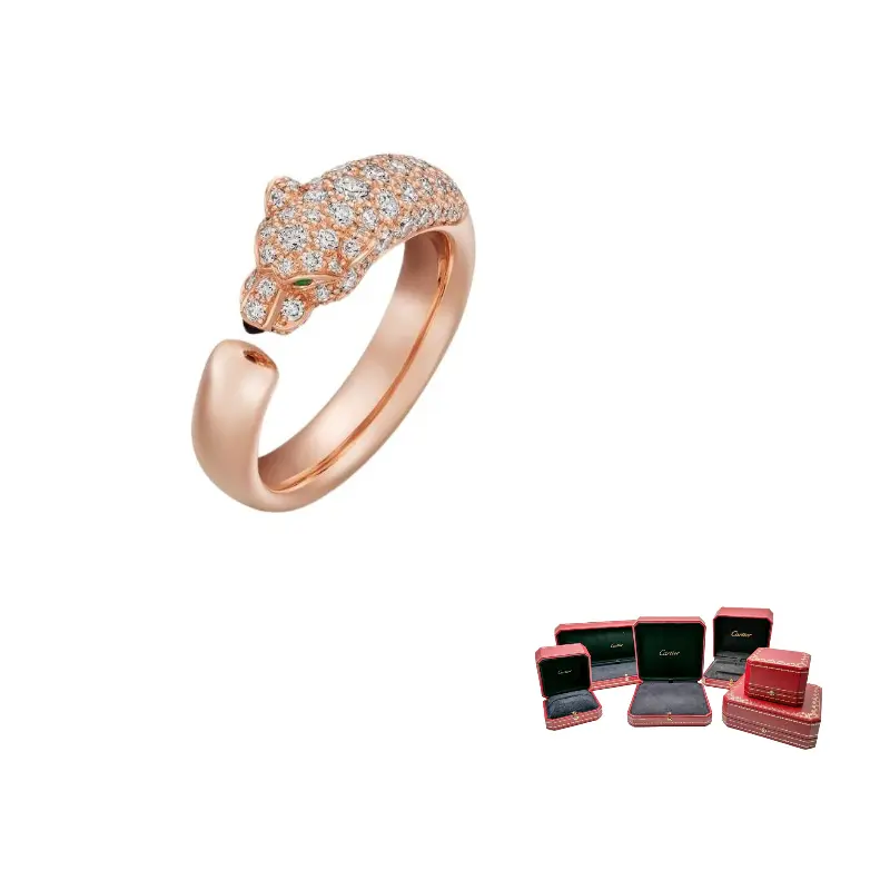 

Cartier Кольца Panthère De Rings Unisex Rose Gold