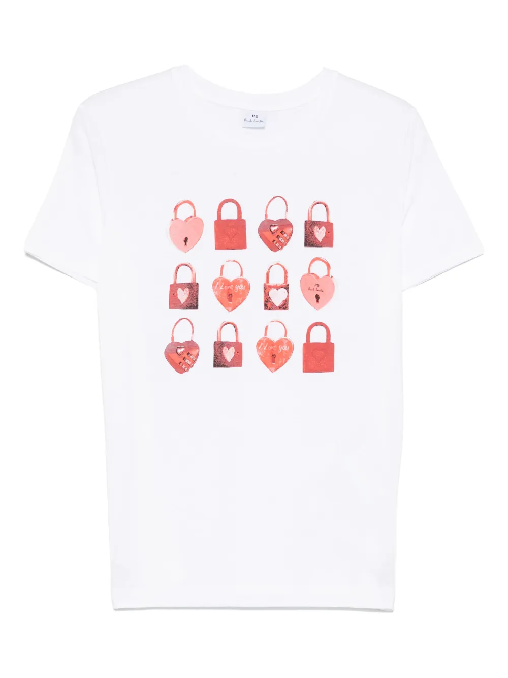 

Футболка Heart Padlock PS Paul Smith, белый