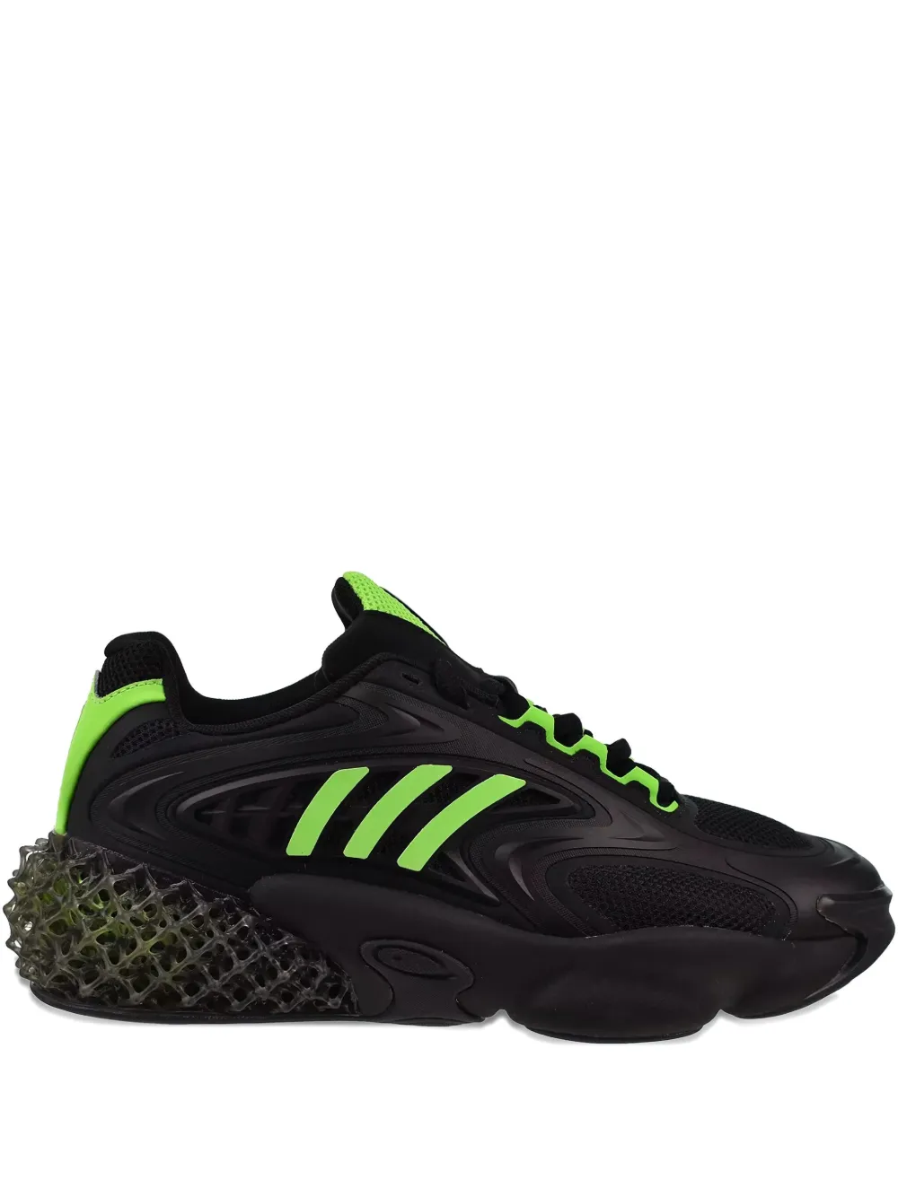 

Кроссовки 4D Krazed «Черно-зеленые» Adidas, черный