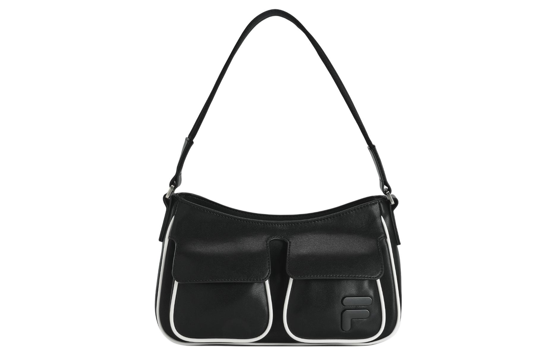 

Полиуретановая наплечная сумка женская Pitch Black FILA FUSION