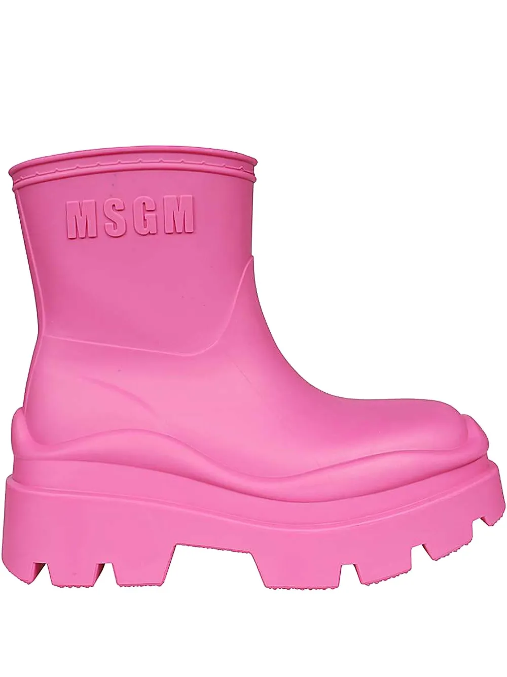 Резиновые сапоги на платформе MSGM, розовый