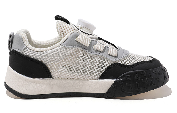 Детские скейтерские кроссовки Low Top Kids' BIG WASP, бежево-черные — фото 2