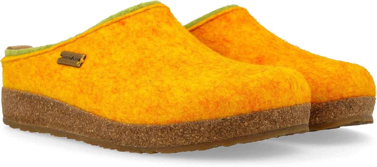 Унисекс тапочки Haflinger Kris Grizzly для взрослых, Maize