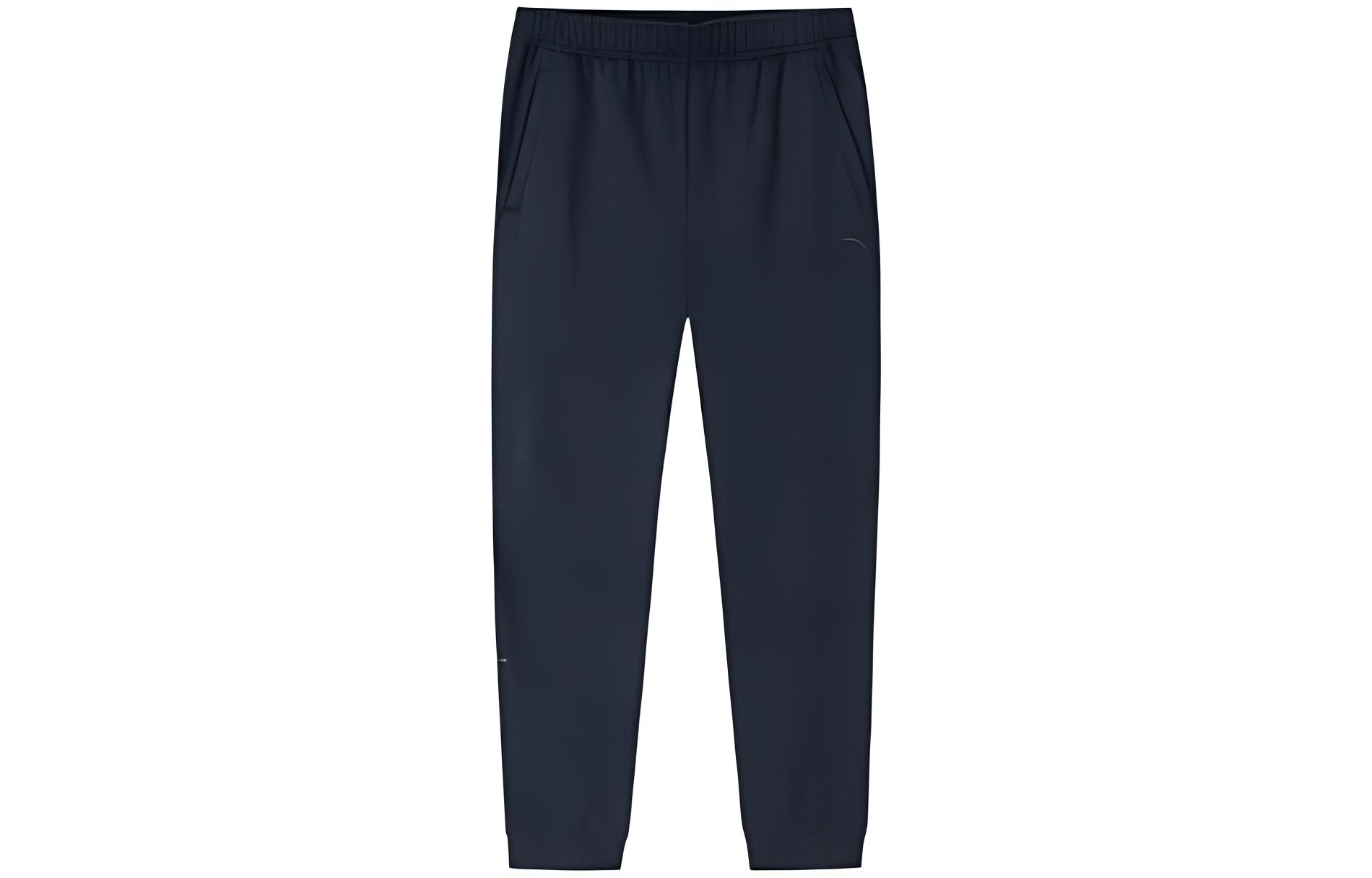 

Анта Вэрайети Тренировочная коллекция Вязаные спортивные штаны Мужские Базовые черные