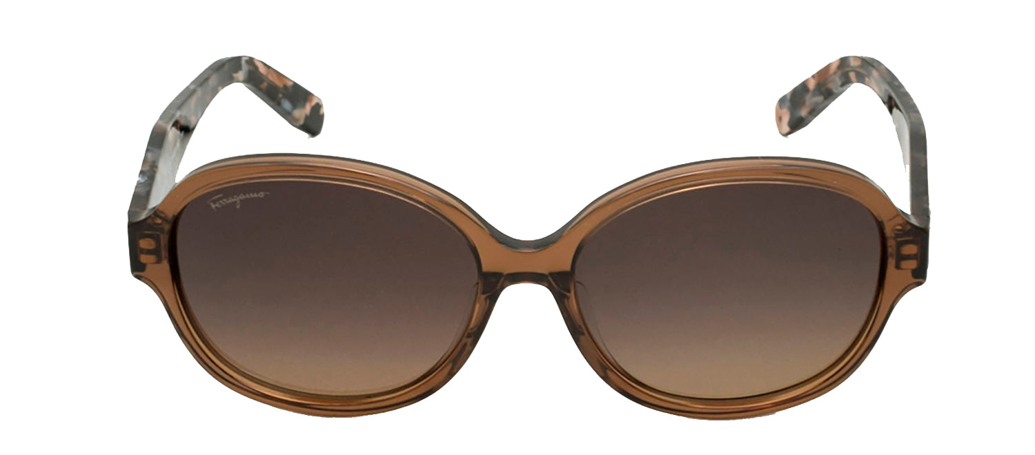 

Овальные солнцезащитные очки Ferragamo SF 885SA 210 Salvatore Ferragamo, цвет multi