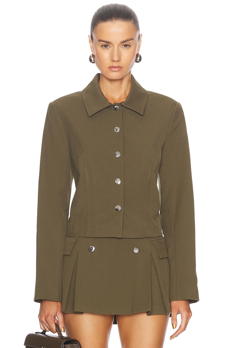 

Куртка Марино Staud, цвет Sergeant Green, Зеленый, Куртка Марино Staud, цвет Sergeant Green