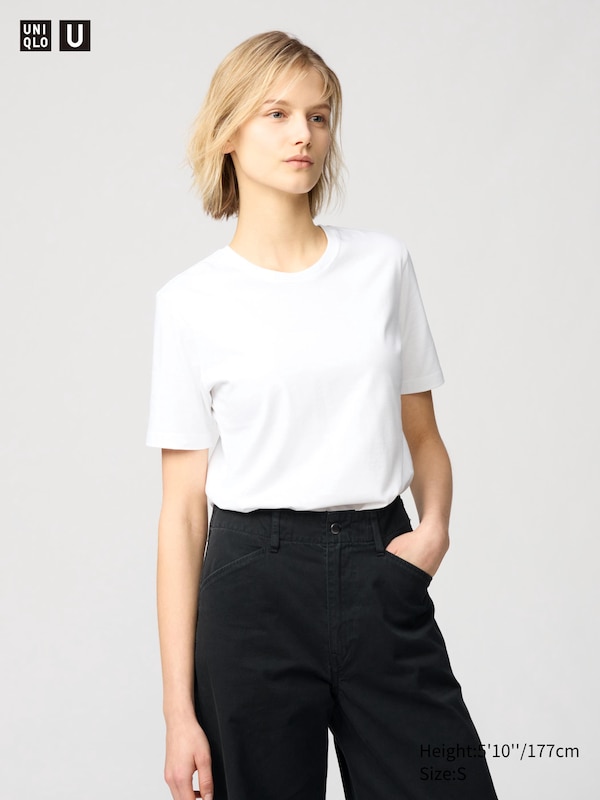 

Футболка из 100% хлопка supima Uniqlo, белый
