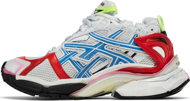 Кроссовки Balenciaga Runner Sneaker 'White Red Blue Pink', белый — фото 3