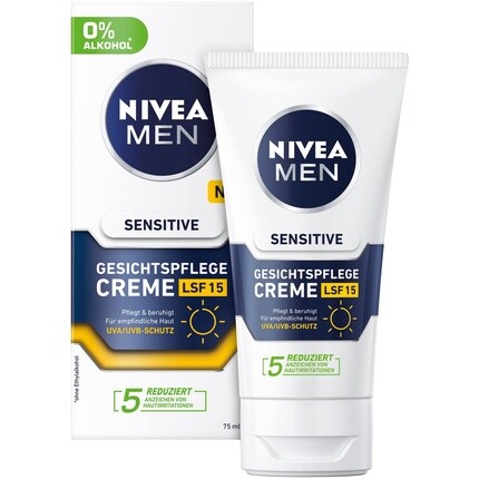 

NIVEA Men Увлажняющий крем для лица с ромашкой для чувствительной кожи 75мл