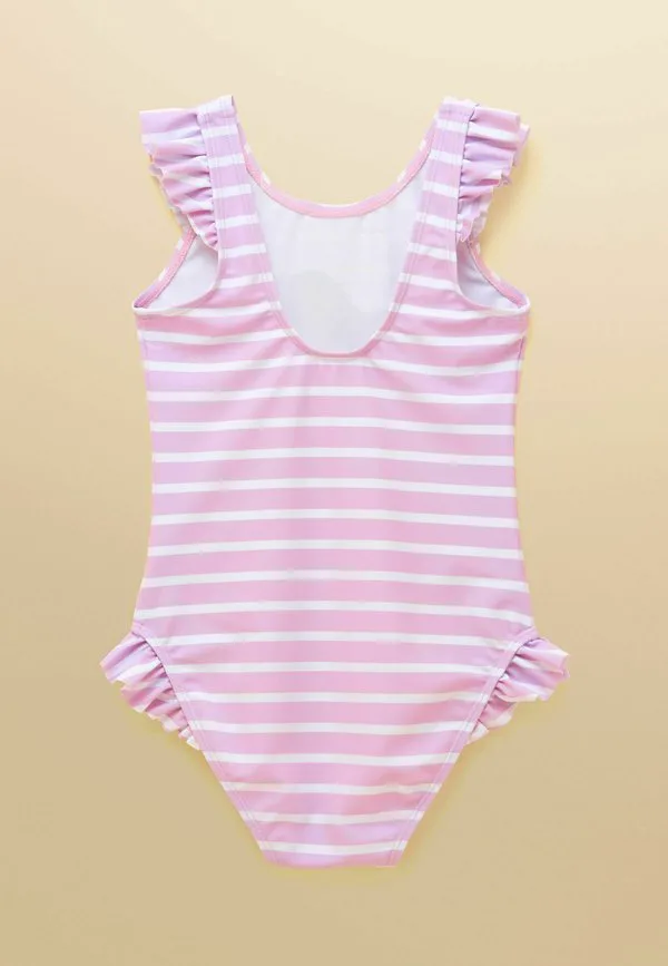 Купальник стандартного кроя для купания Joules, White & Lilac Striped Mermaid — фото 2