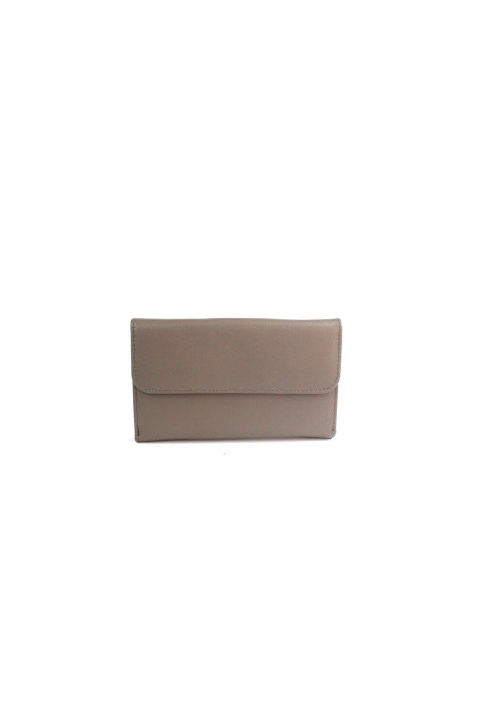 

Кожаный кошелек Bridget контрастного цвета Eastern Counties Leather, серый
