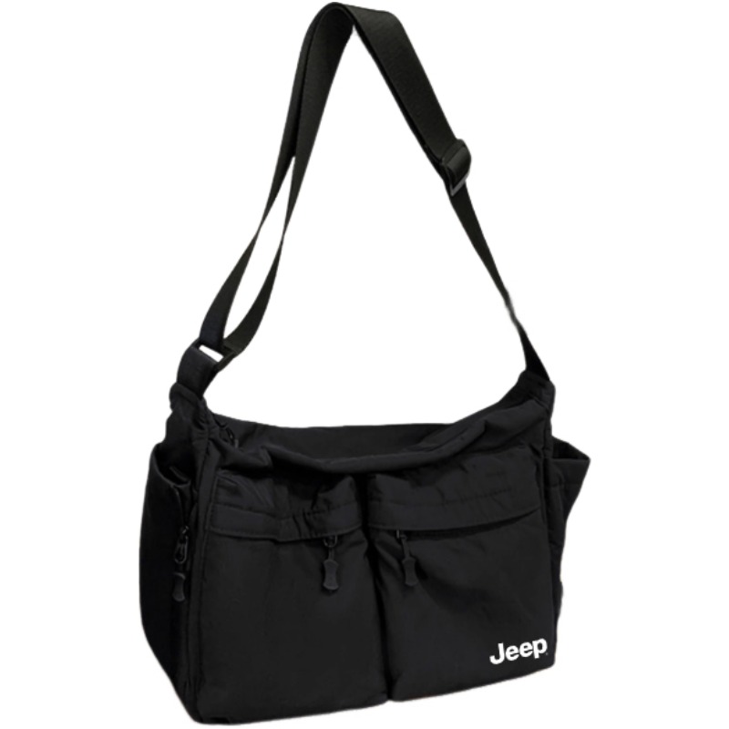 

Jeep Нейлоновая наплечная сумка Unisex Black