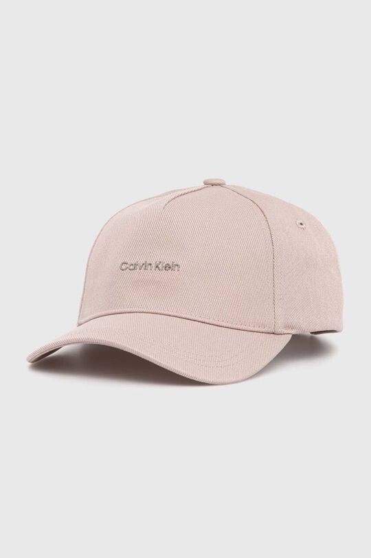 

Хлопковая бейсболка Calvin Klein, розовый