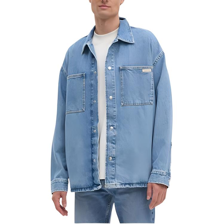 

Calvin Klein Рубашка Denim Series мужская светло-синие
