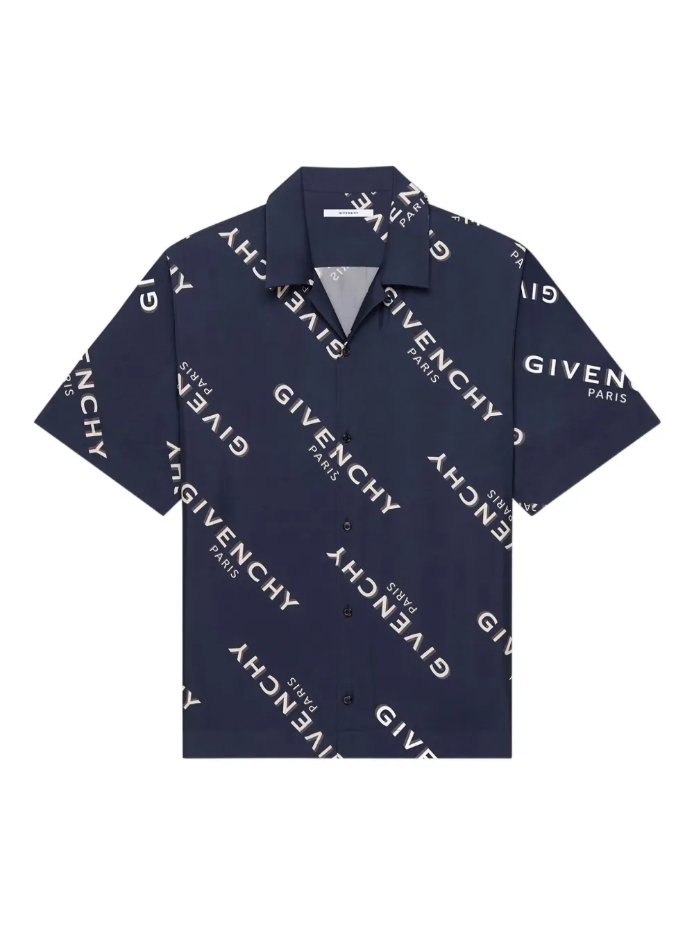 

Рубашка с короткими рукавами и логотипом Givenchy, синий