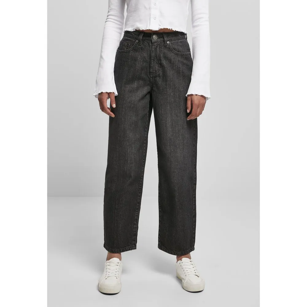 

Джинсы Urban Classics Cropped high waist, черный