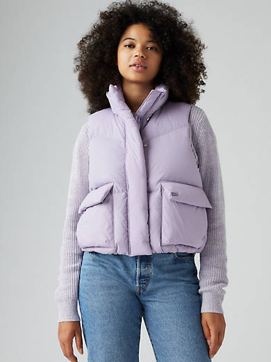 

Вестерн Bubble Puffer жилет Levi's, цвет Heirloom Lilac - Purple