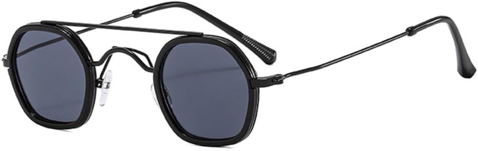 

Солнцезащитные очки в стиле ретро Polygon для женщин, прозрачные линзы с градиентом Ocean, защита от УФ-излучения UV400, солнцезащитные очки в стиле панк для мужчин generic, Black Grey