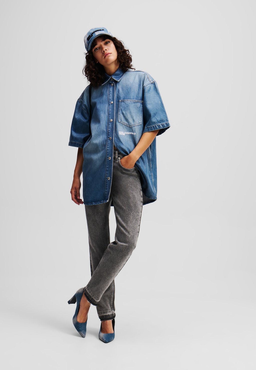 

Джинсы прямого кроя MOM Karl Lagerfeld Jeans, черный