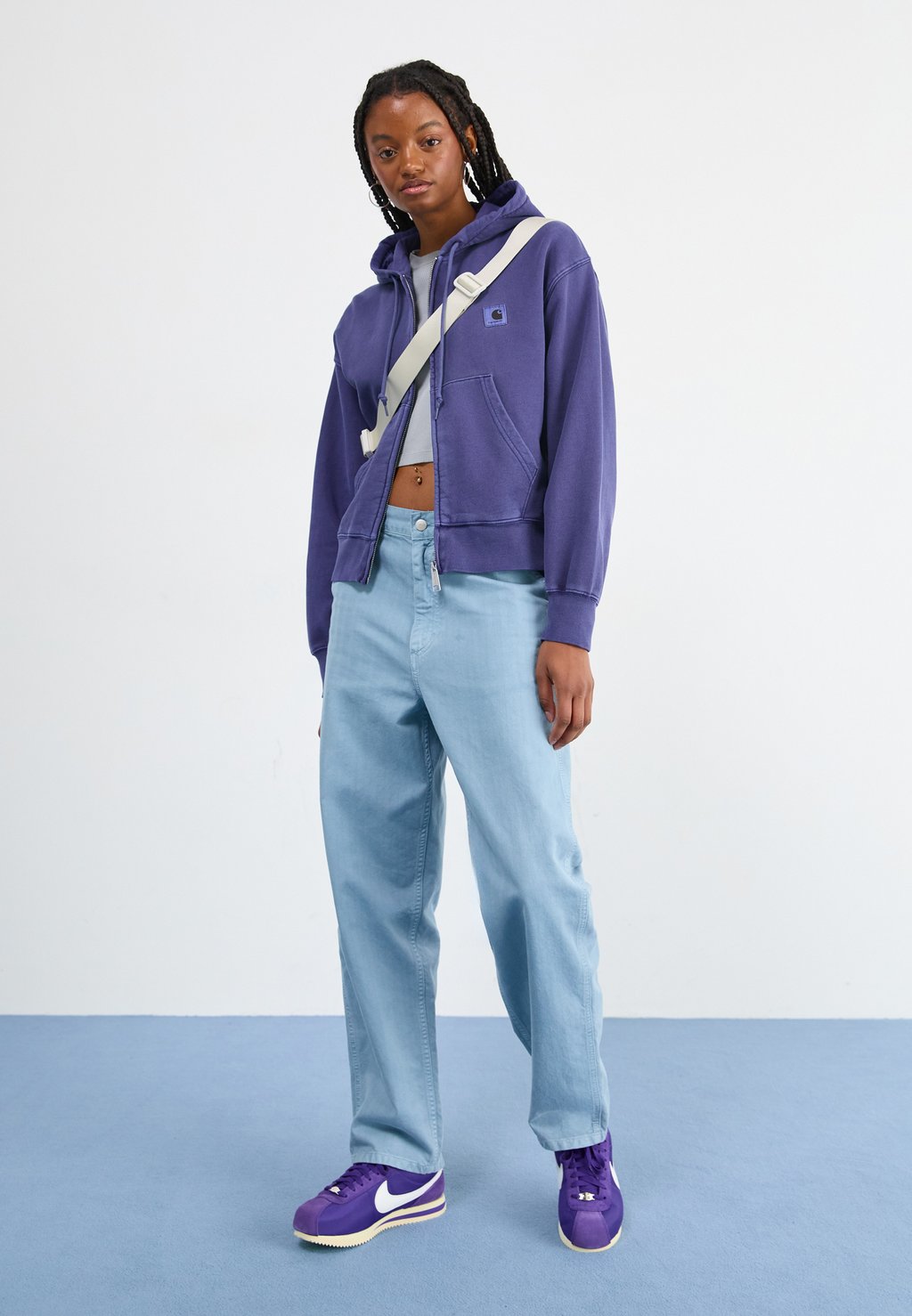 

Толстовка на молнии HOODED NELSON JACKET Carhartt WIP, темно-синий