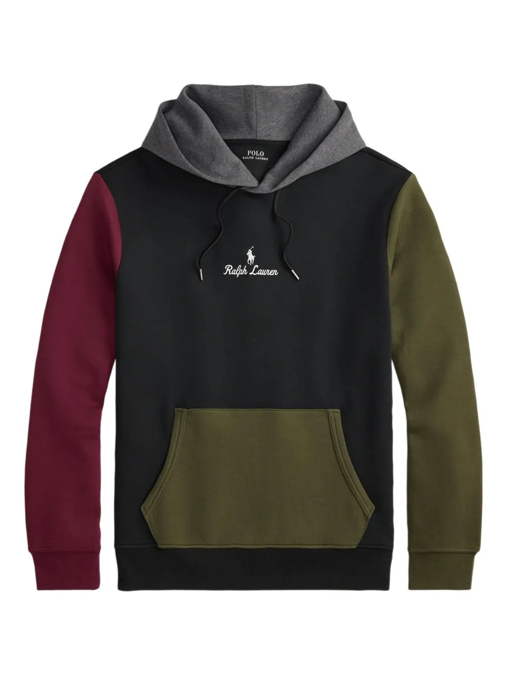 

Худи в стиле колор-блок POLO RALPH LAUREN, черный