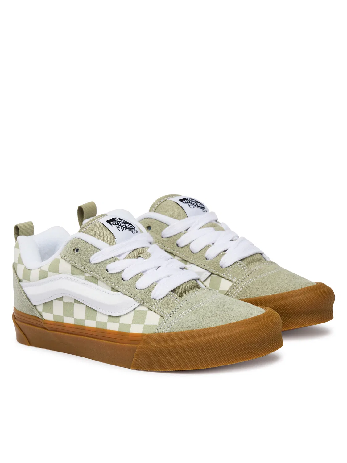 Тканевые кроссовки для мальчика Knu Skool Vans, зеленый — фото 2