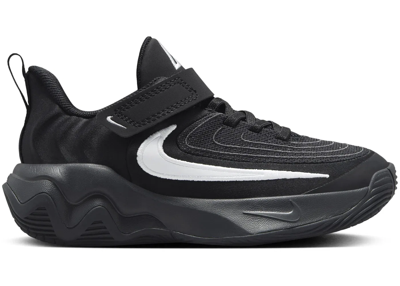 Детские кроссовки для мальчиков с длинным шнурком Nike Giannis Immortality 4 Nike, Black/White/Dark Smoke Grey