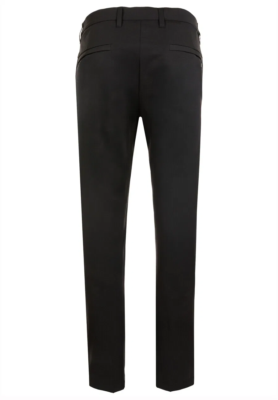 Брюки-чиносы BOSS Slim fit, черные — фото 2