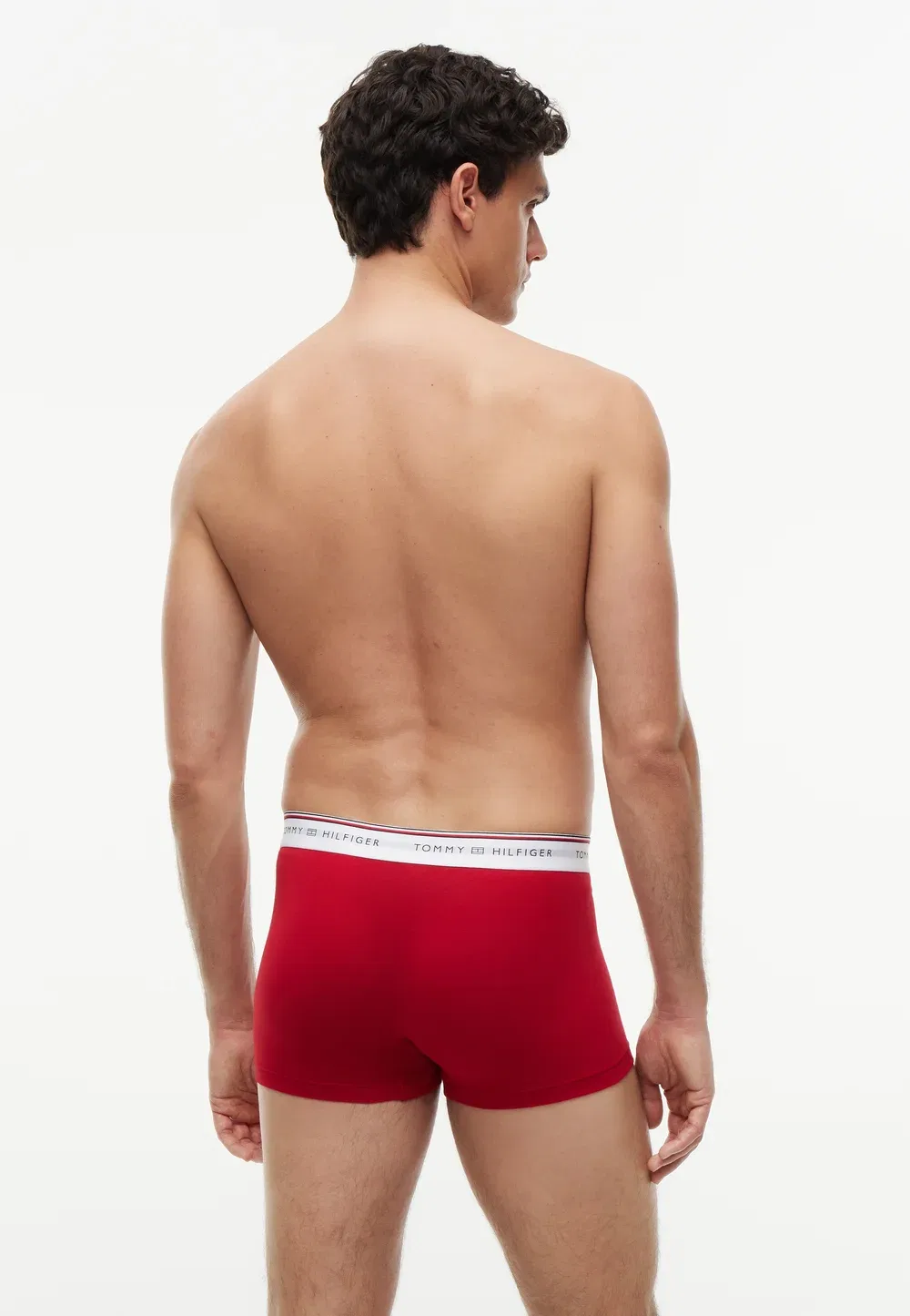 3 шт. - трусы Tommy Hilfiger, Med Red/White/Carbon Navy — фото 3