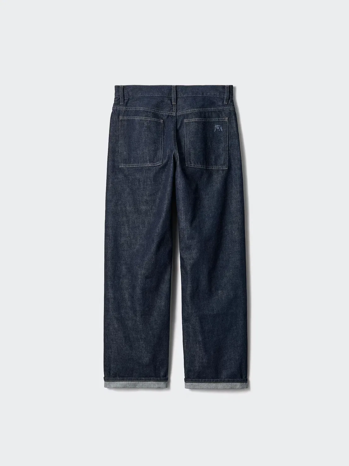 Джинсы Uniqlo Прямые, новая коллекция, темно-синий — фото 3