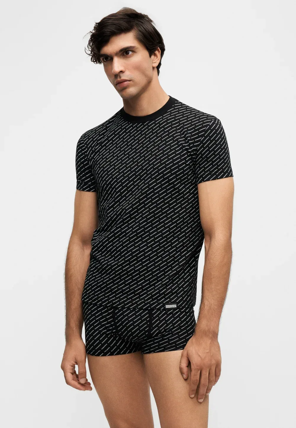 Рубашка с круглым вырезом Dsquared2, Black — фото 4