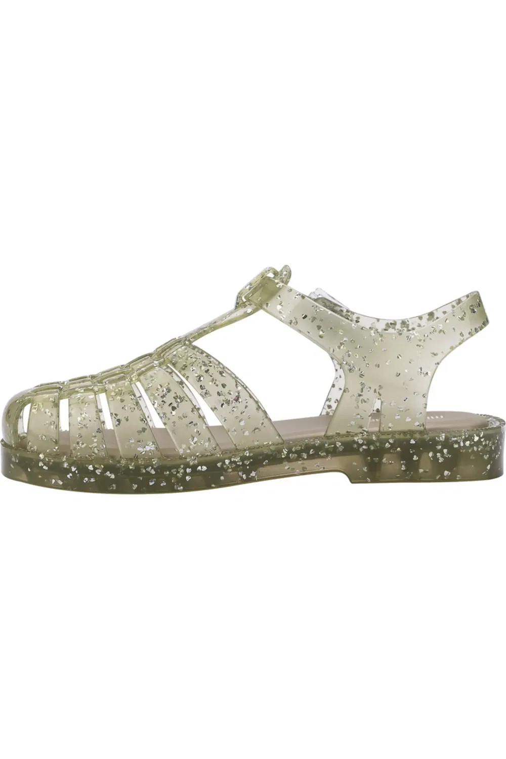 Детские сандалии рыбацкие глиттерные Possession Mini Melissa, Glitter Yellow — фото 4
