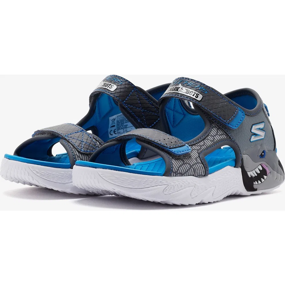Детские сандалии для мальчиков с подсветкой на липучках Creature-Splash Skechers — фото 4