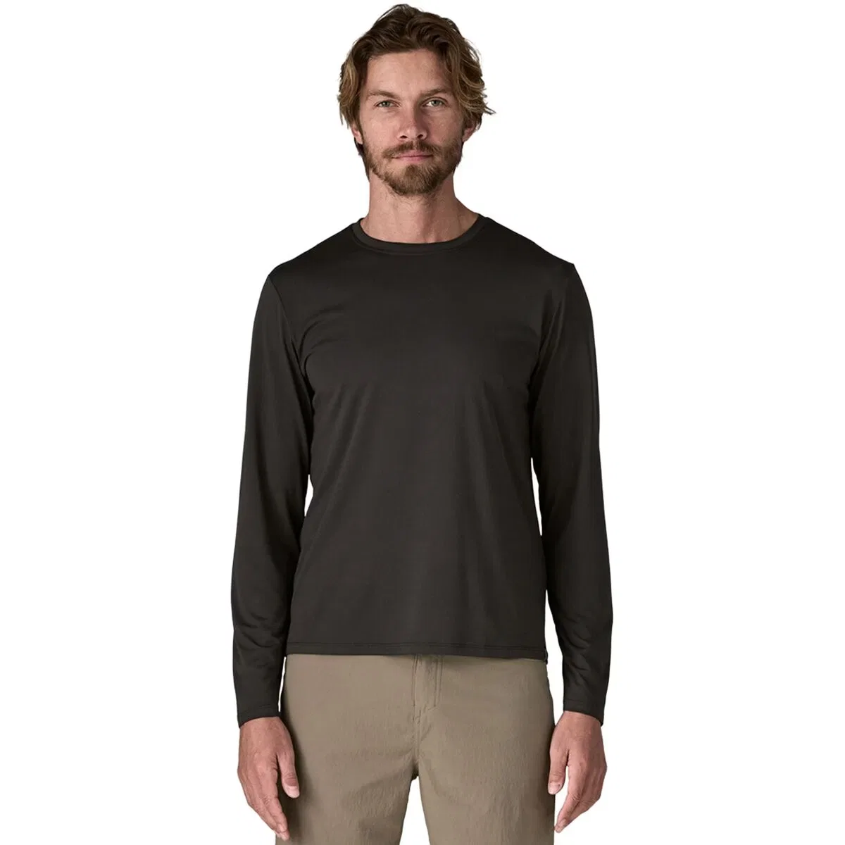 Мужская футболка с длинным рукавом Capilene Cool Daily Long-Sleeve Shirt Patagonia, черный