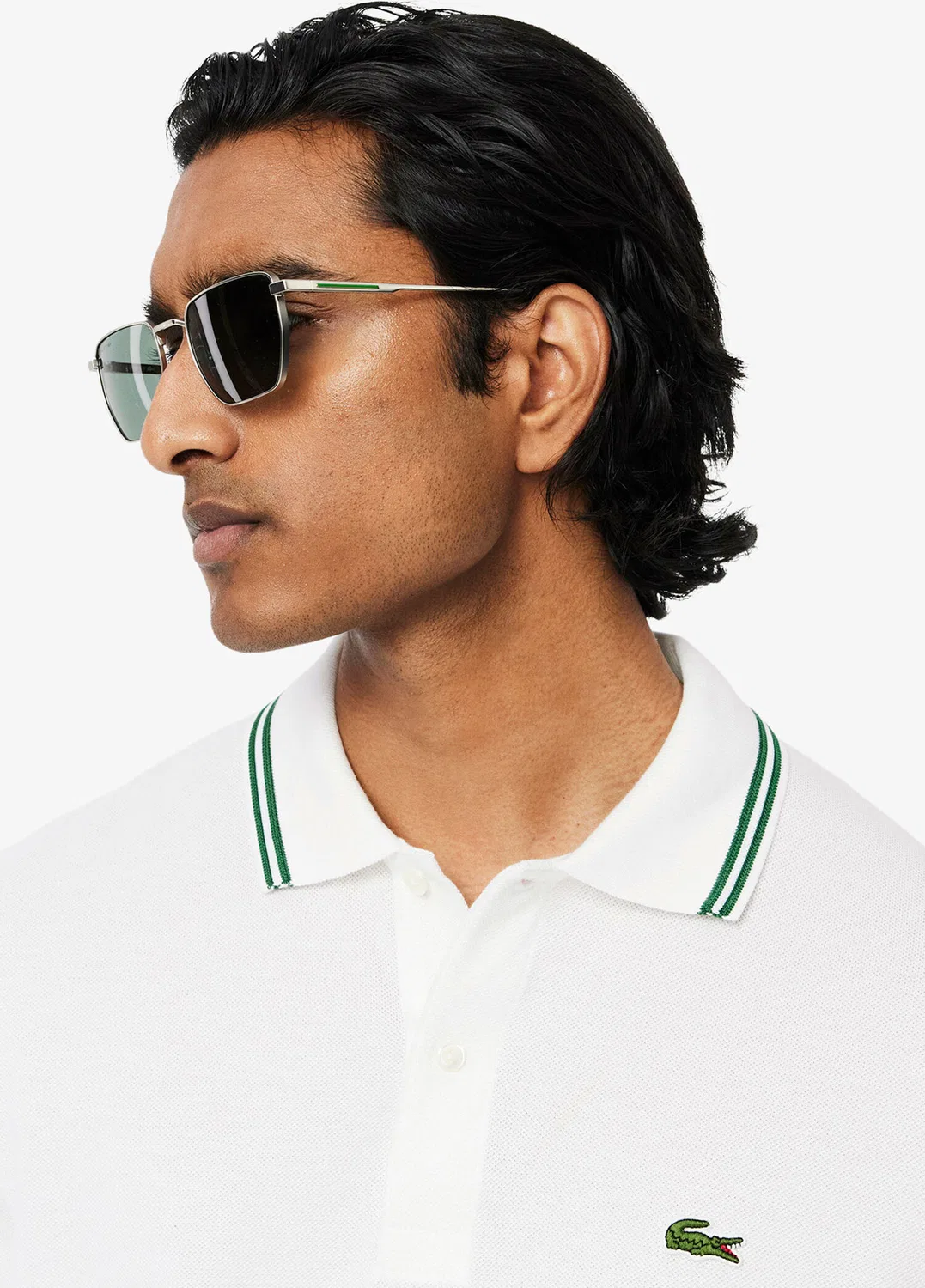 Поло Lacoste L.12.12 Regular Fit, белый — фото 3