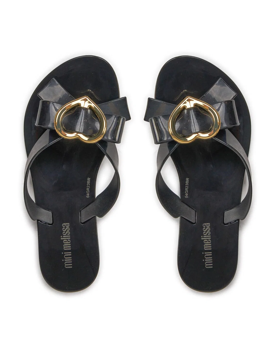 Вьетнамки для девочки Mini Harmonic Hot Inf Melissa, черный