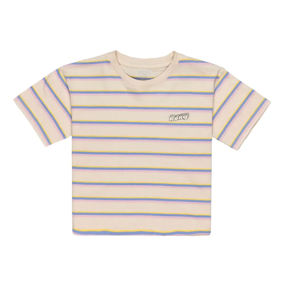 Футболка с коротким рукавом Never Saw Blue Like That Strip Roxy, бежевый