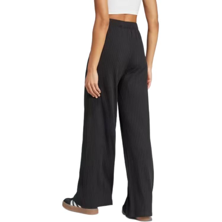 Adidas Women's Essentials Wide Rib Pants Black Adidas Originals — фото 4