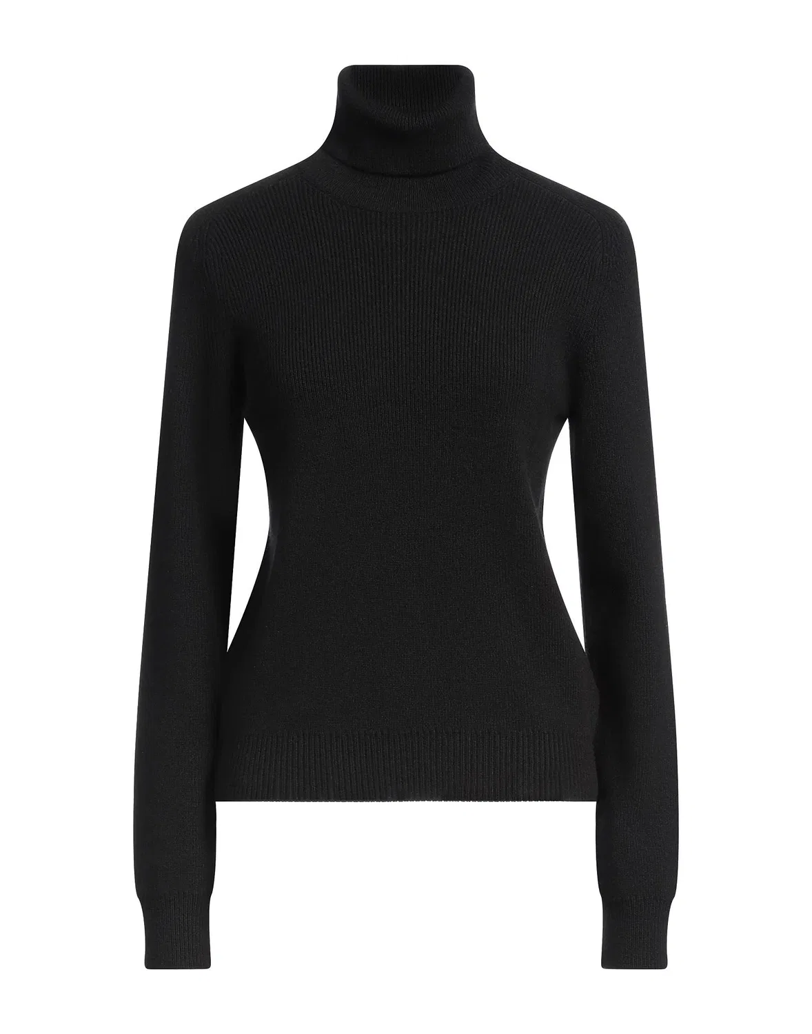 Женский кашемировый свитер с водолазкой Saint Laurent, черный
