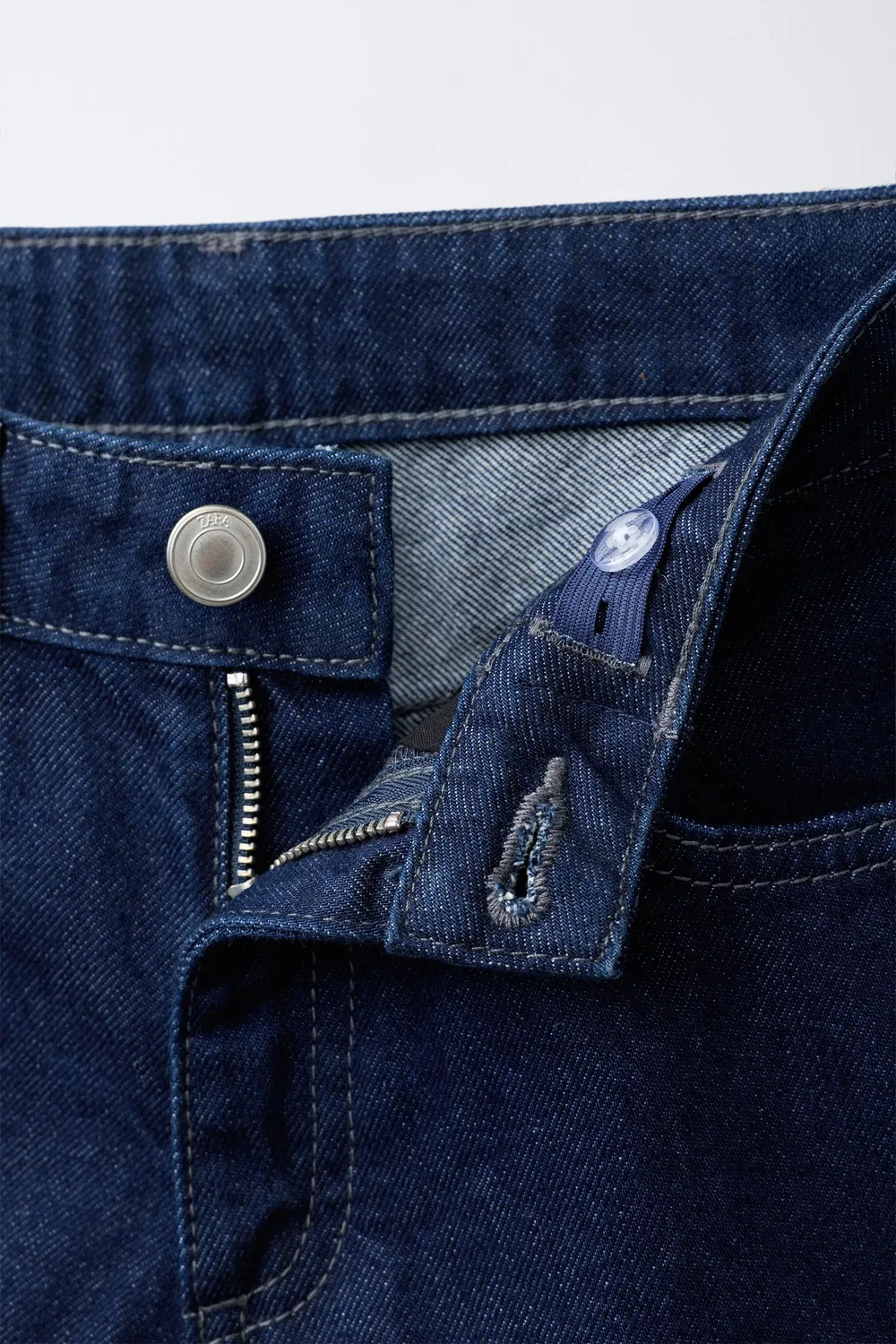 Длинные джинсовые шорты-бермуды ZARA, Blue — фото 3