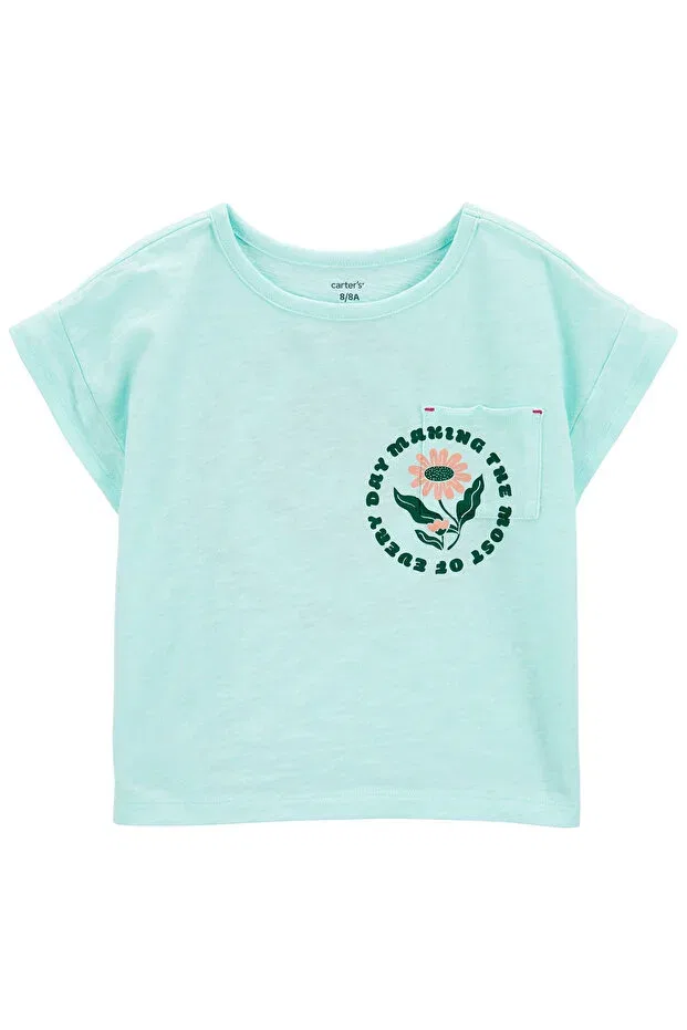 Детская футболка хлопковая Carter'S, Turquoise