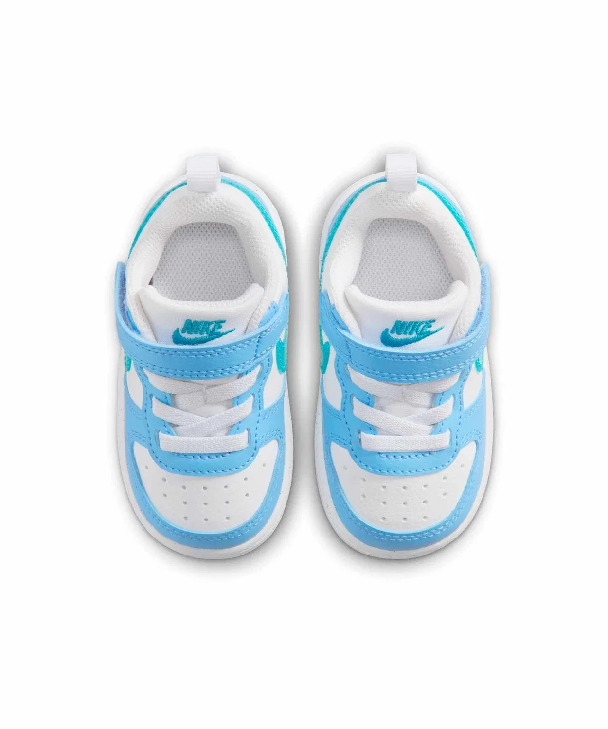 Детские кроссовки для малышей с липучкой Nike Court Borough Low IV5821-100, Белый — фото 4