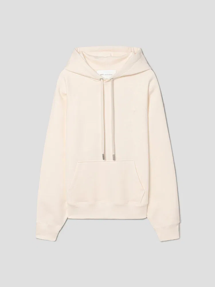 Худи с капюшоном Embossed Ami De Coeur AMI PARIS, White
