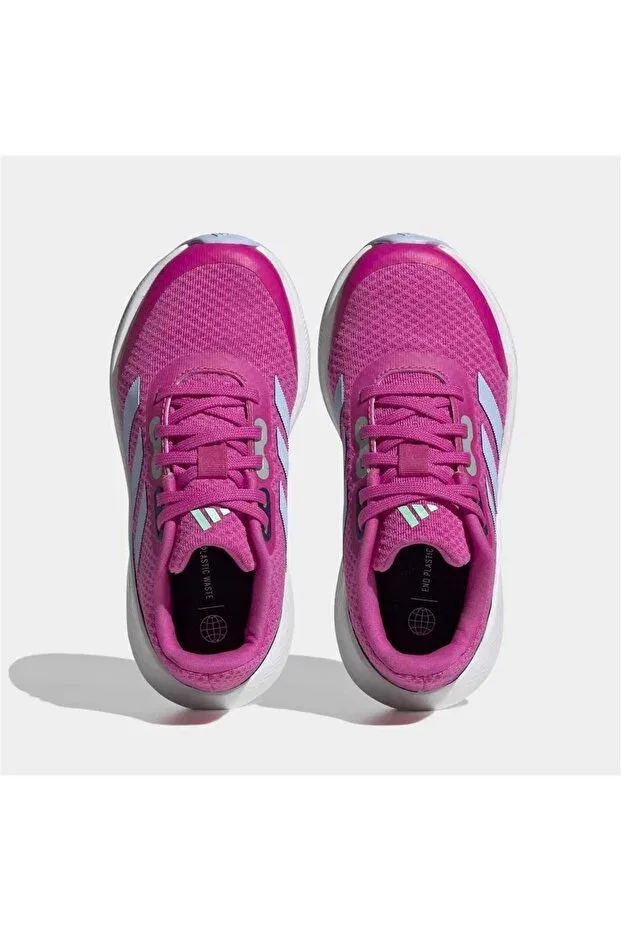 Детские кроссовки для девочек с принтом Runfalcon 3.0 k Adidas, Lucfuc Bludaw Cblack — фото 2