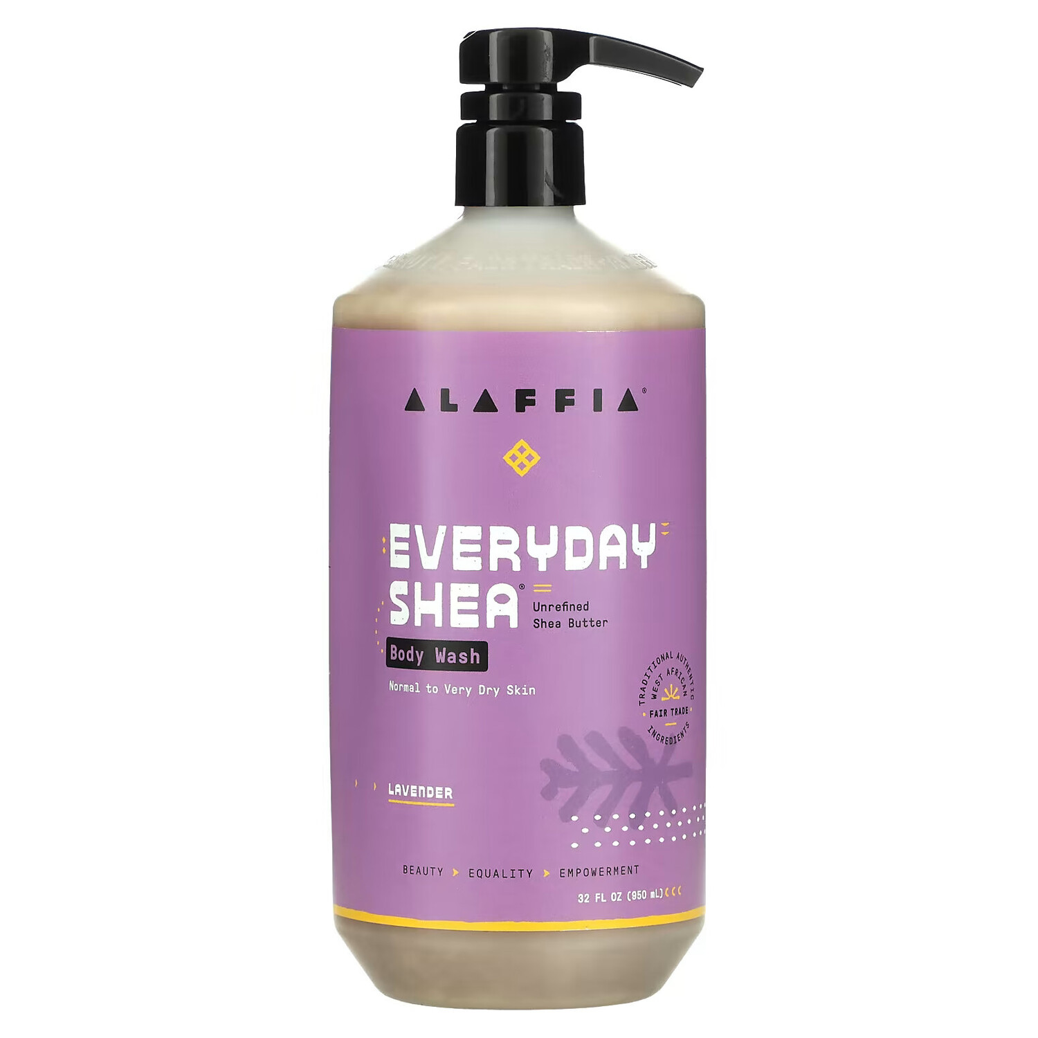 Alaffia, Everyday Shea, гель для душа с маслом ши и лавандой, 950 мл (32 жидк. унции) — фото 2